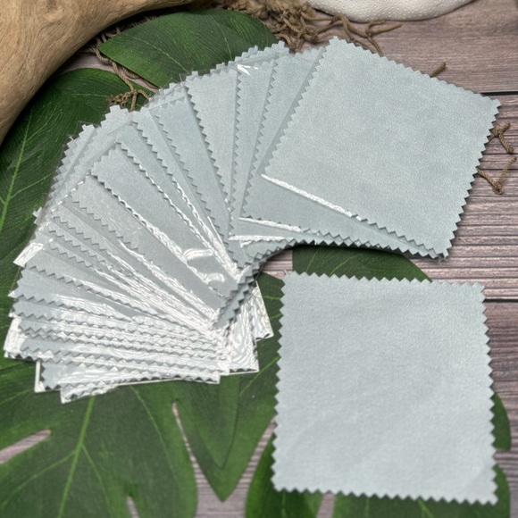 Individually Wrapped Blank Jewelry Cleaning Polishing Cloths Resellers Gifts Lot - Picture 7 of 16